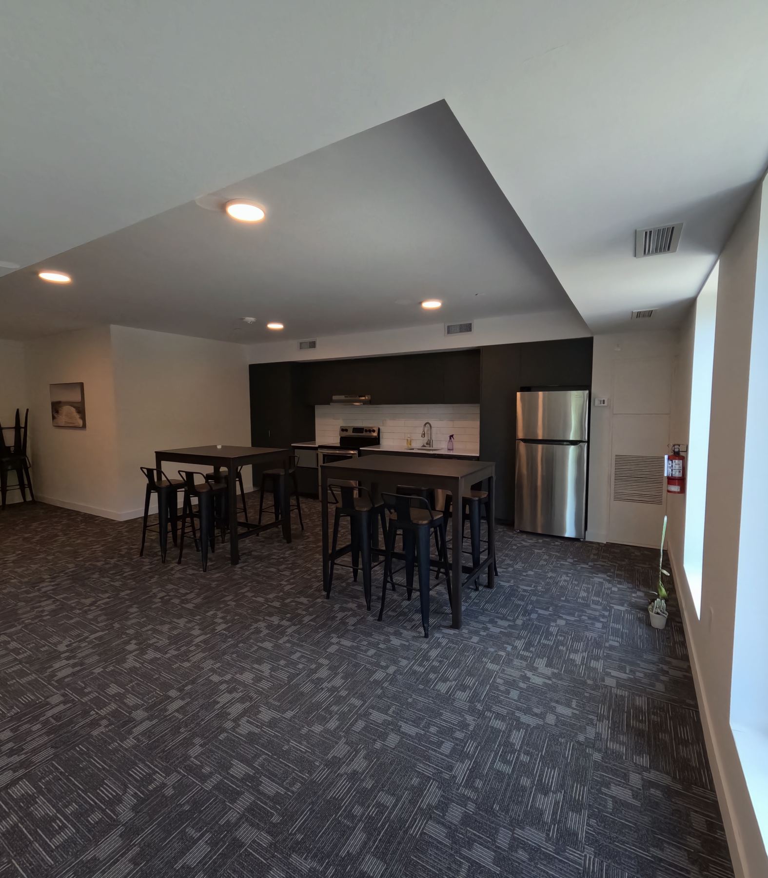 Lounge kitchen at CAEEDAR, 325 University Ave W Cobourg