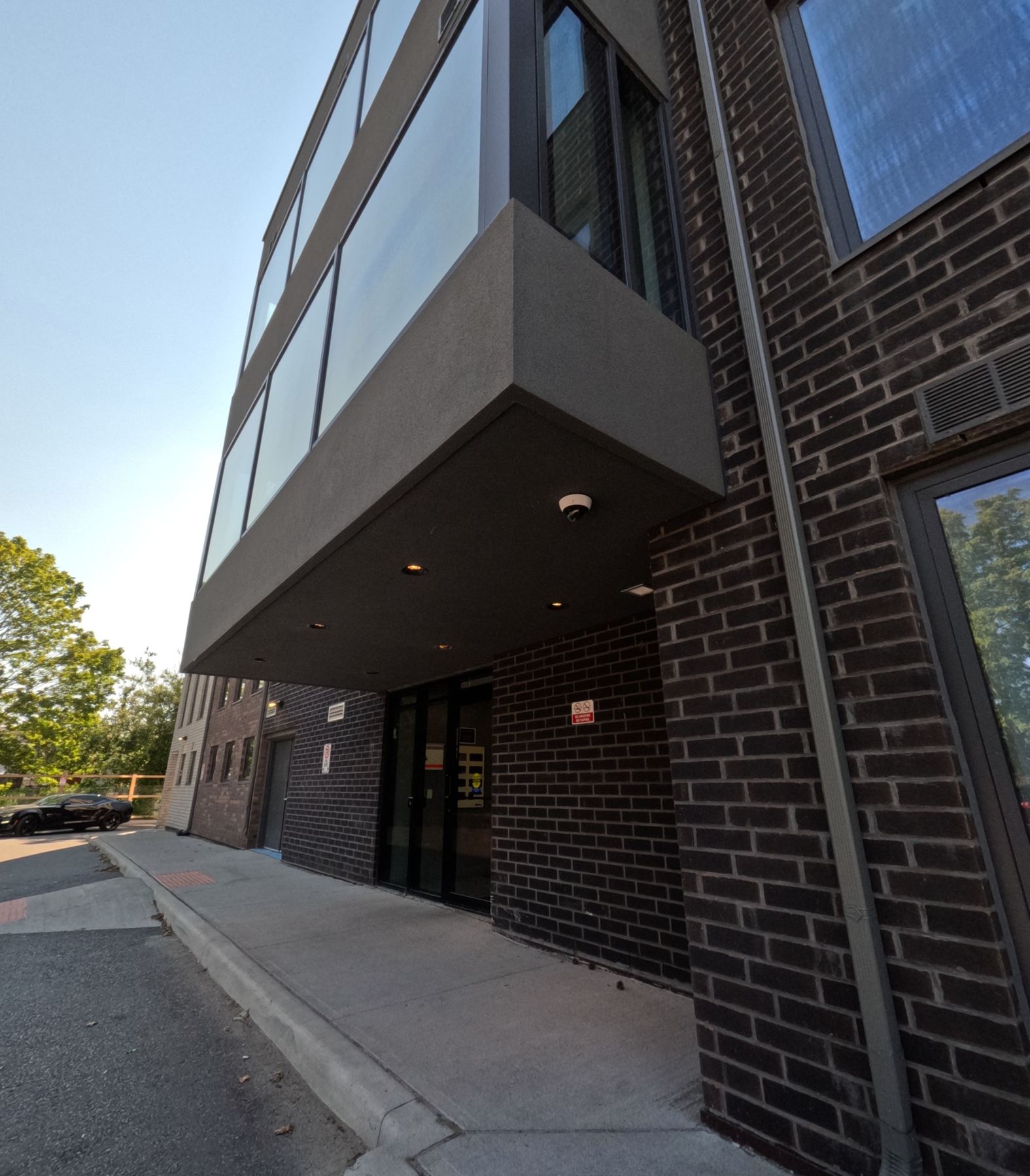 Main entrance at CAEEDAR, 325 University Ave W Cobourg